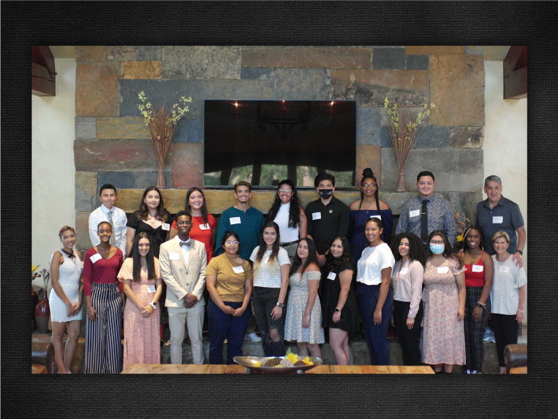 A group photo of the 2021 Adelante Scholars