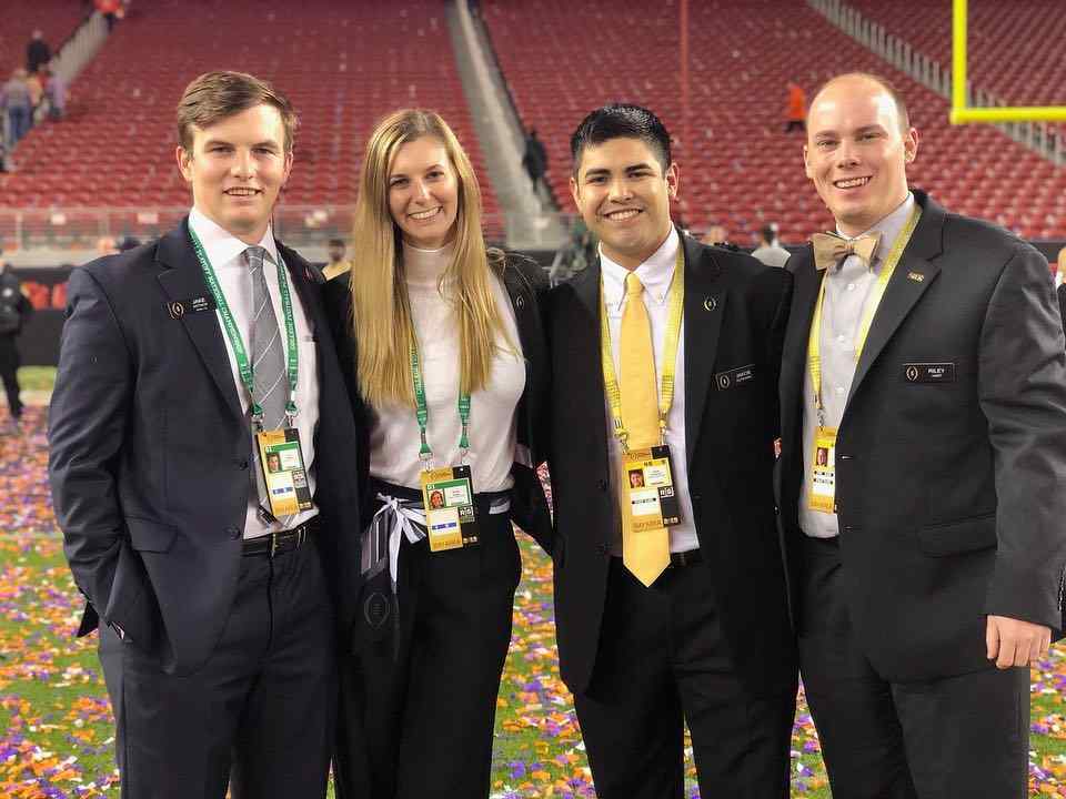 Sport management majors intern at the College Football Playoff hosted at Levi Stadium in Santa Clara, California