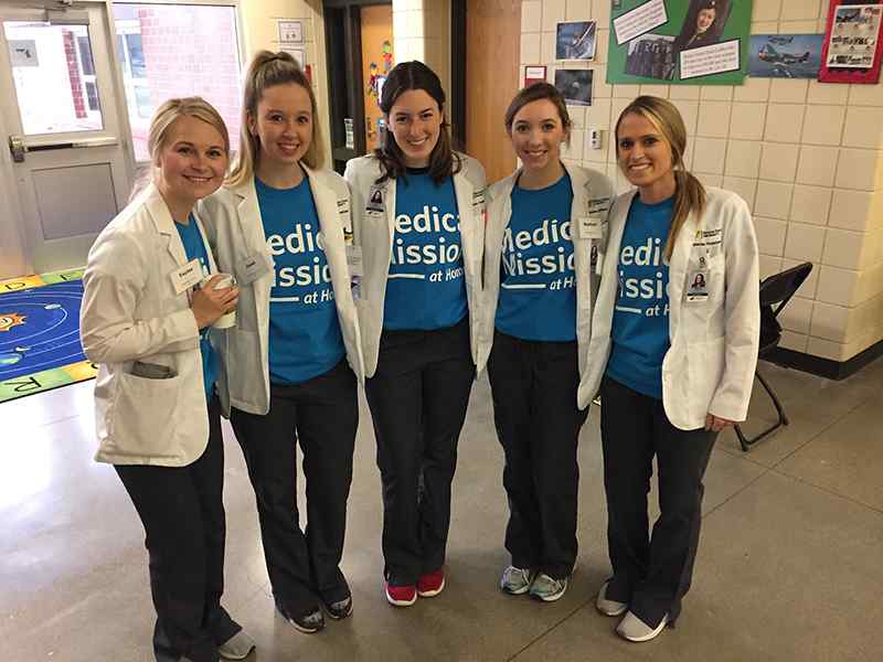 Physician Associate students at Medical Mission at Home